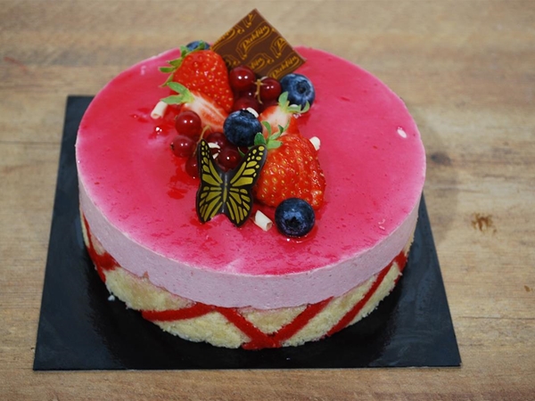 Aardbei Rode Bessen dessert Taartje